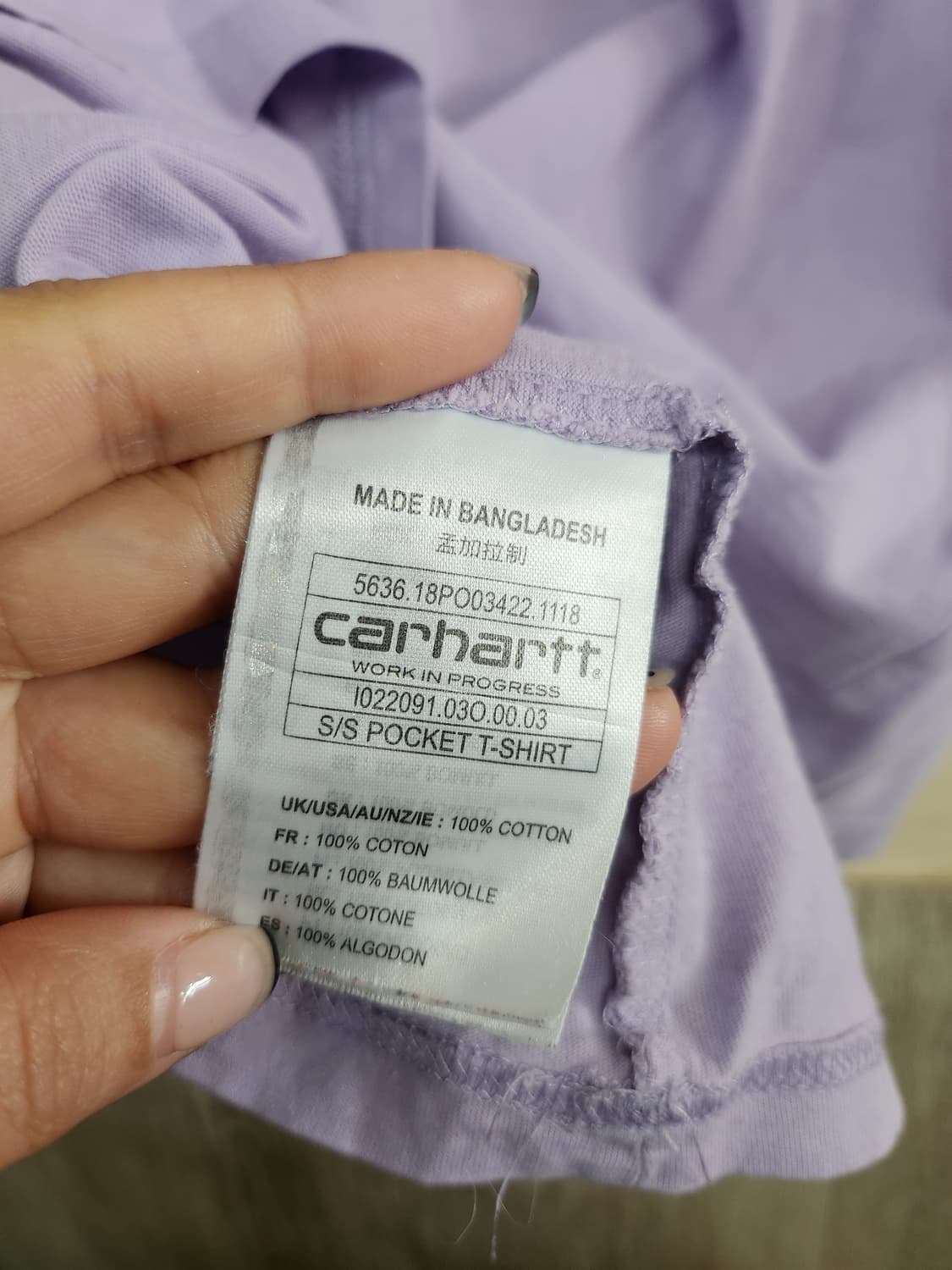 192) 칼하트 포켓 반팔 티셔츠 상품이미지5