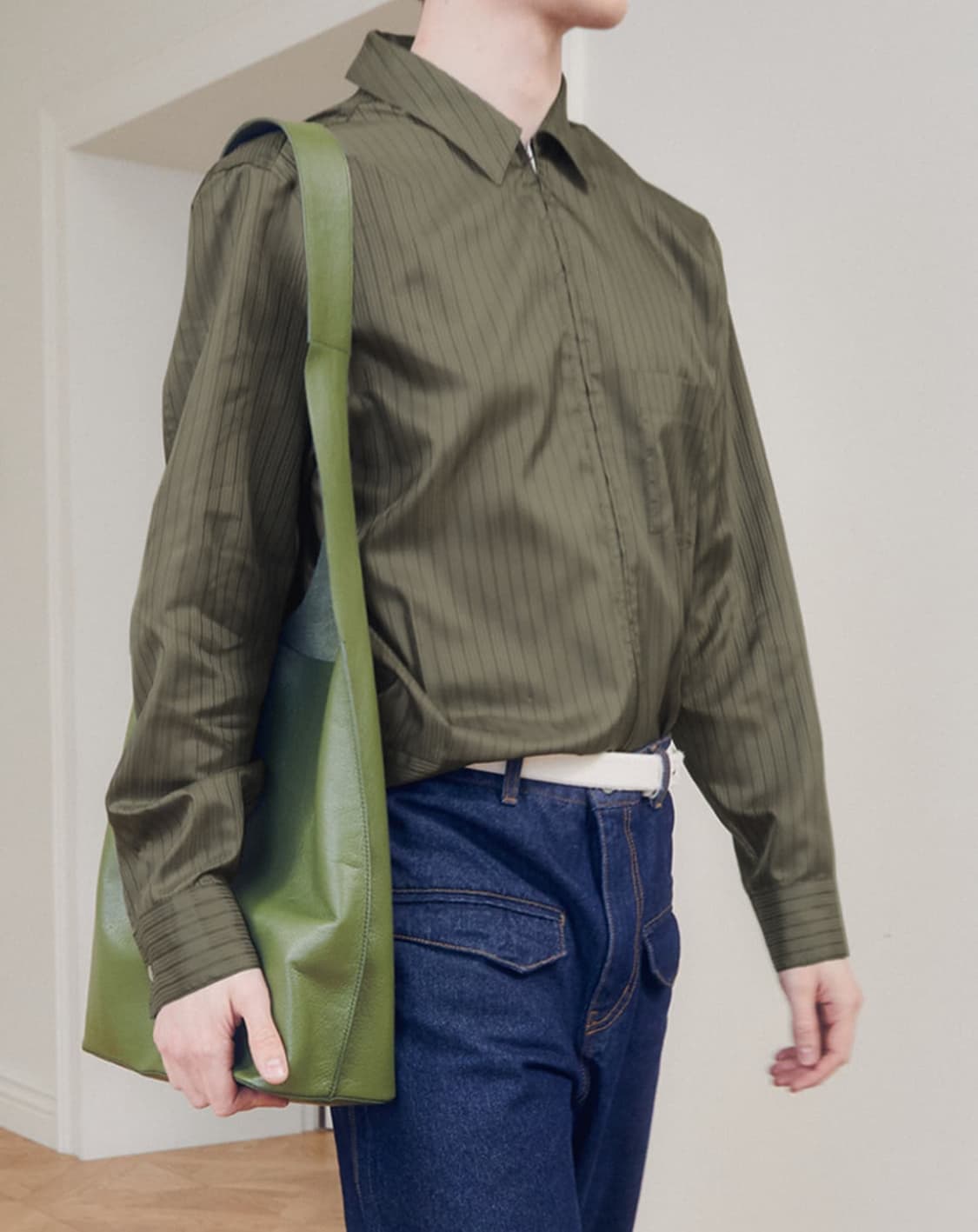 [50] aieul cop shirts 카키 상품이미지3