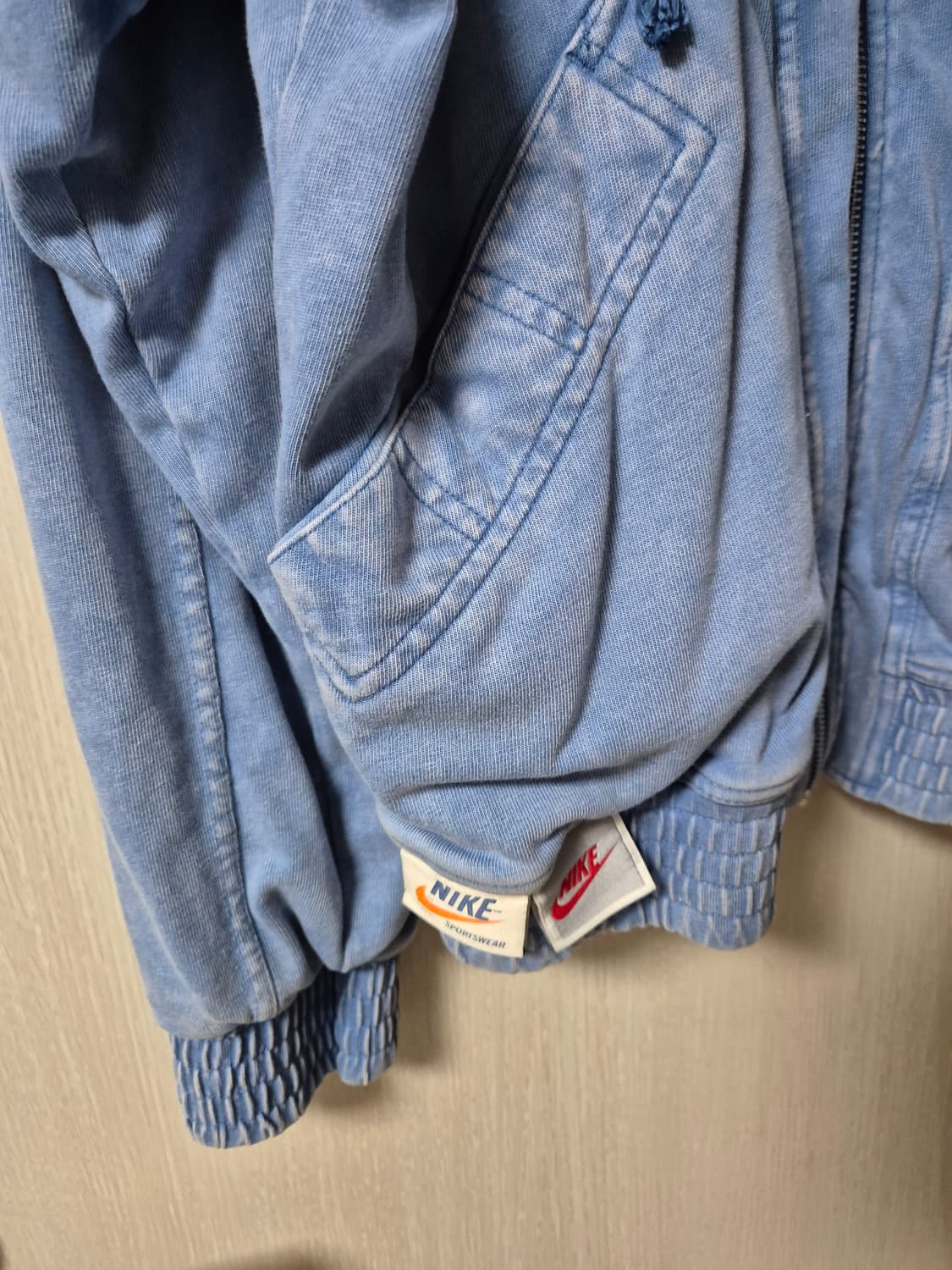 나이키 워시드 연청 풀집업 자켓 점퍼 S 95 더블스우시 상품이미지5