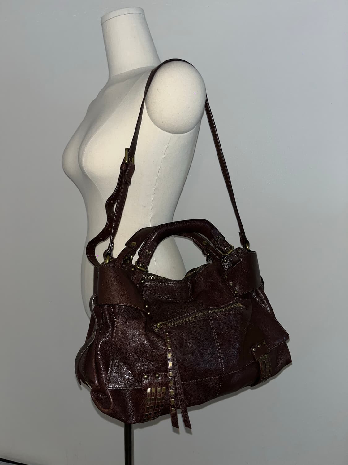 Kooba Red Brown Shoulder Bag 상품이미지3