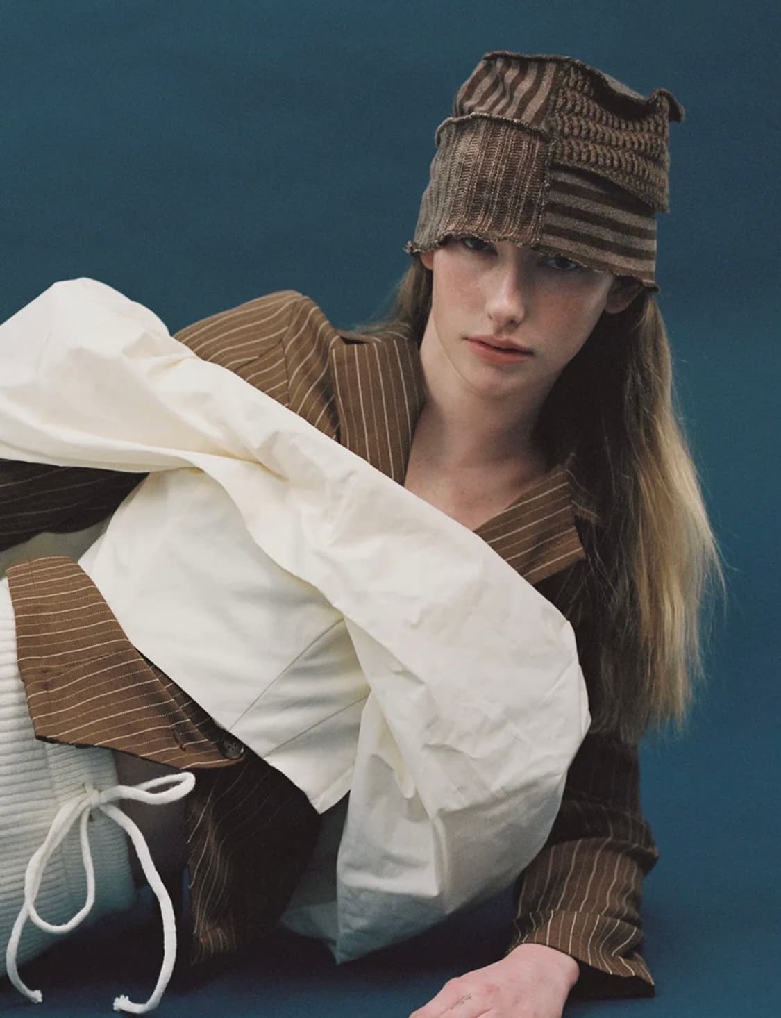 어썸니즈 패치워크 햇_브라운 상품이미지1