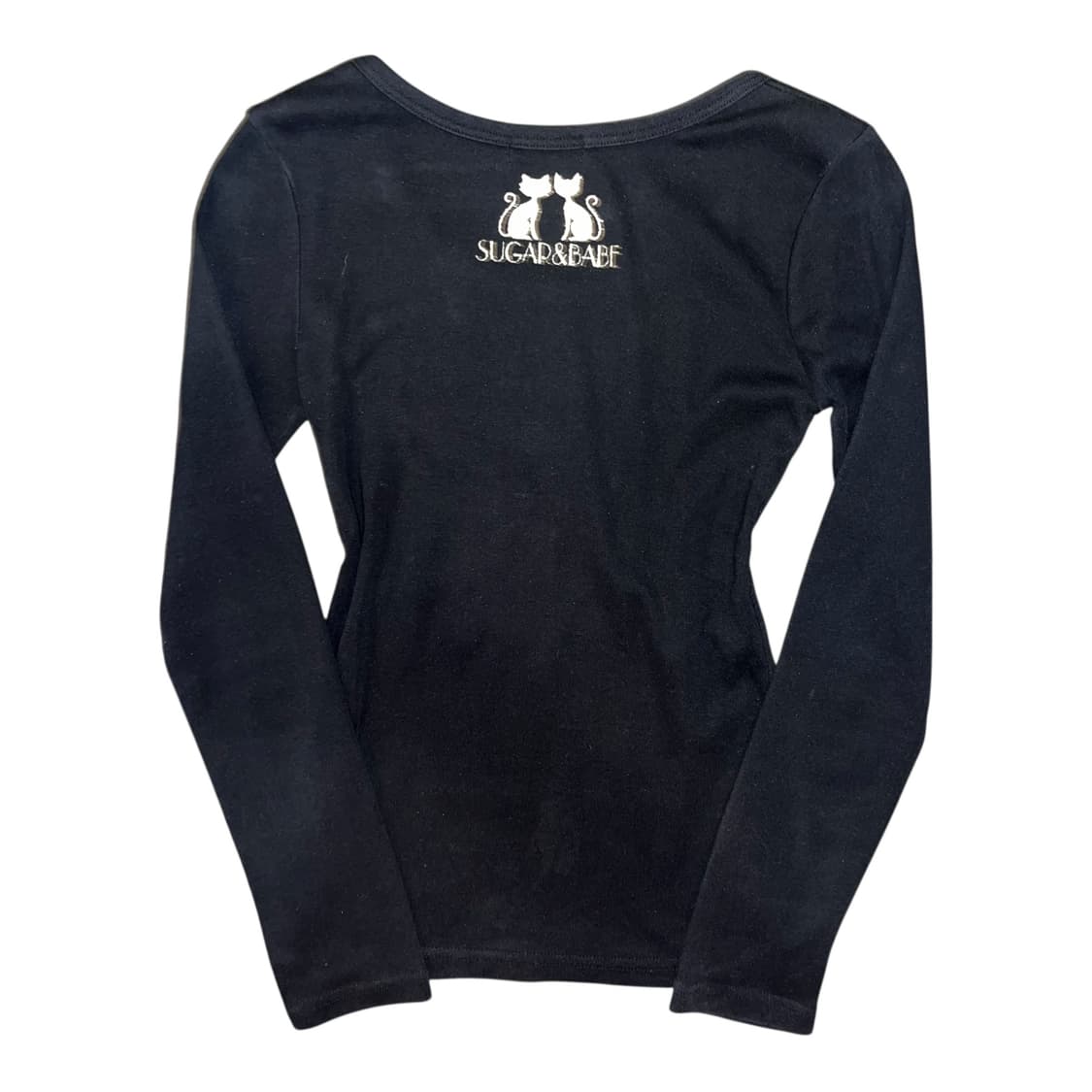 SUGAR BABE 고양이 호피 큐빅 긴팔티 갸루y2k 상품이미지3