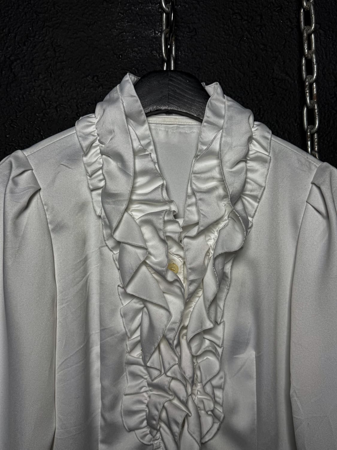 Frill White Blouse 상품이미지6
