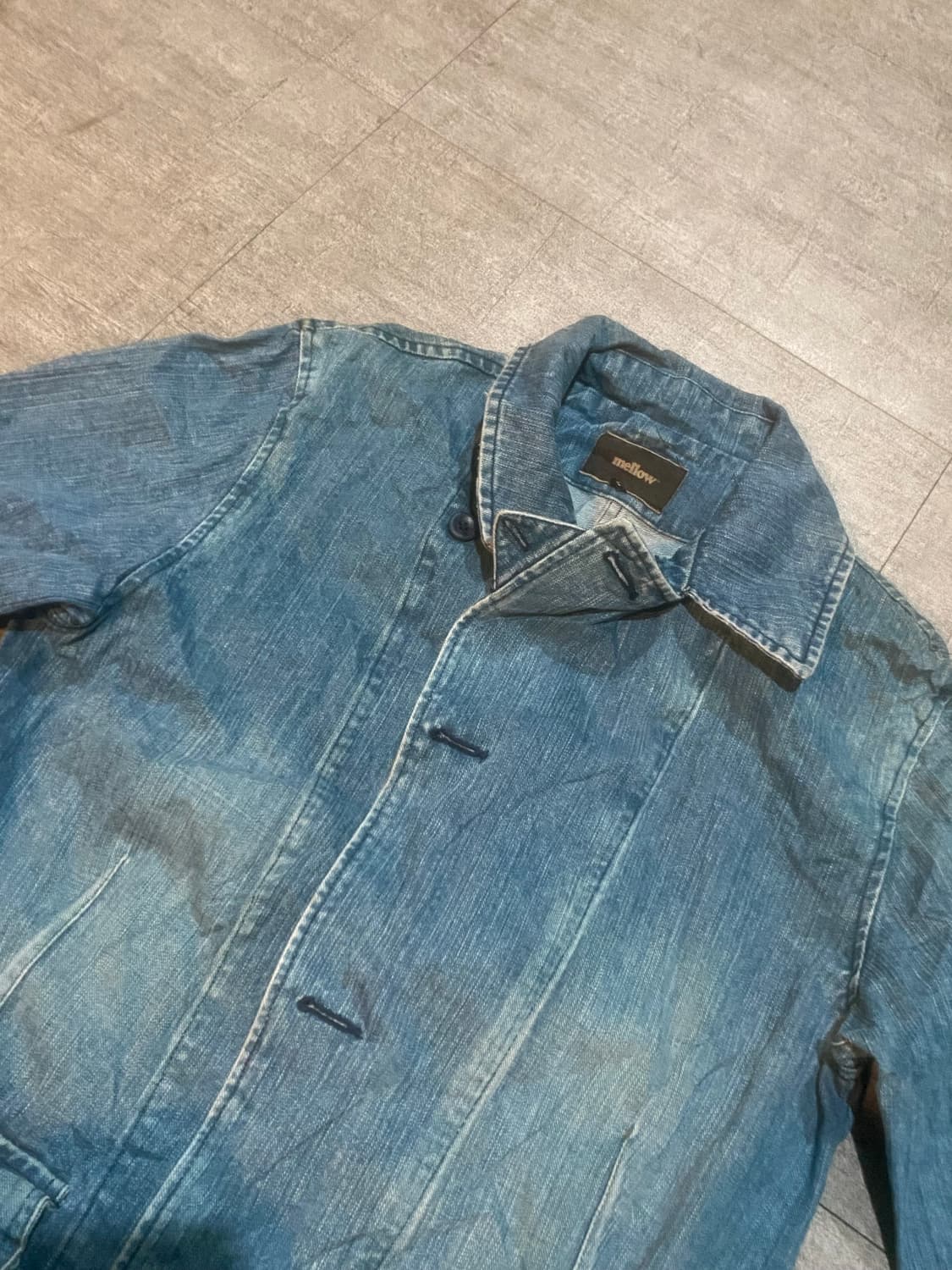 일본빈티지 Mellow 올드스쿨아메카지 오리엔탈긱시크 보헤미안데님자켓 상품이미지2