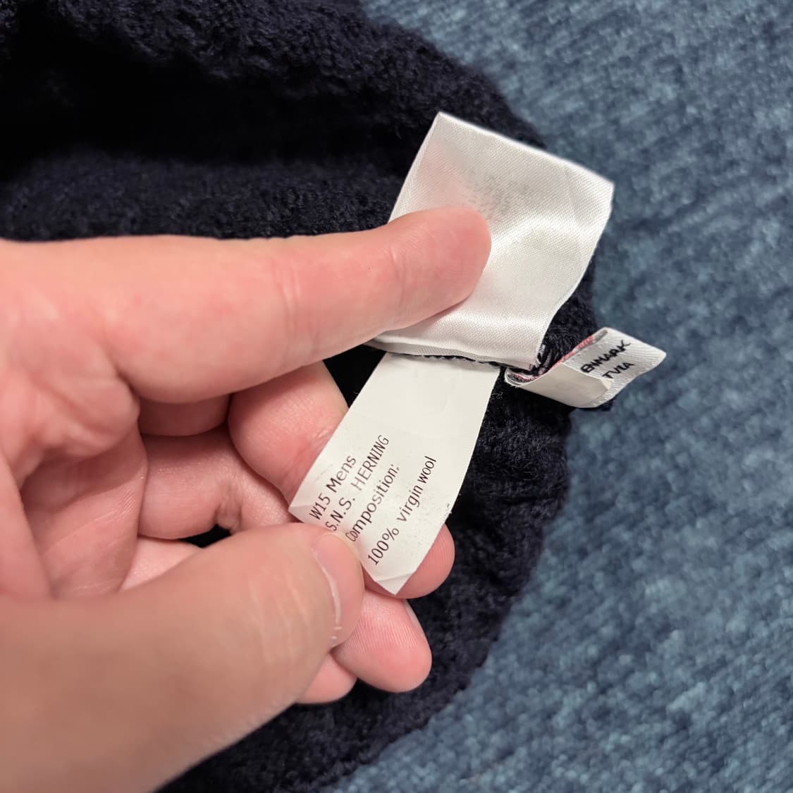 S.N.S Hearning 패턴 울 스웨터 상품이미지5