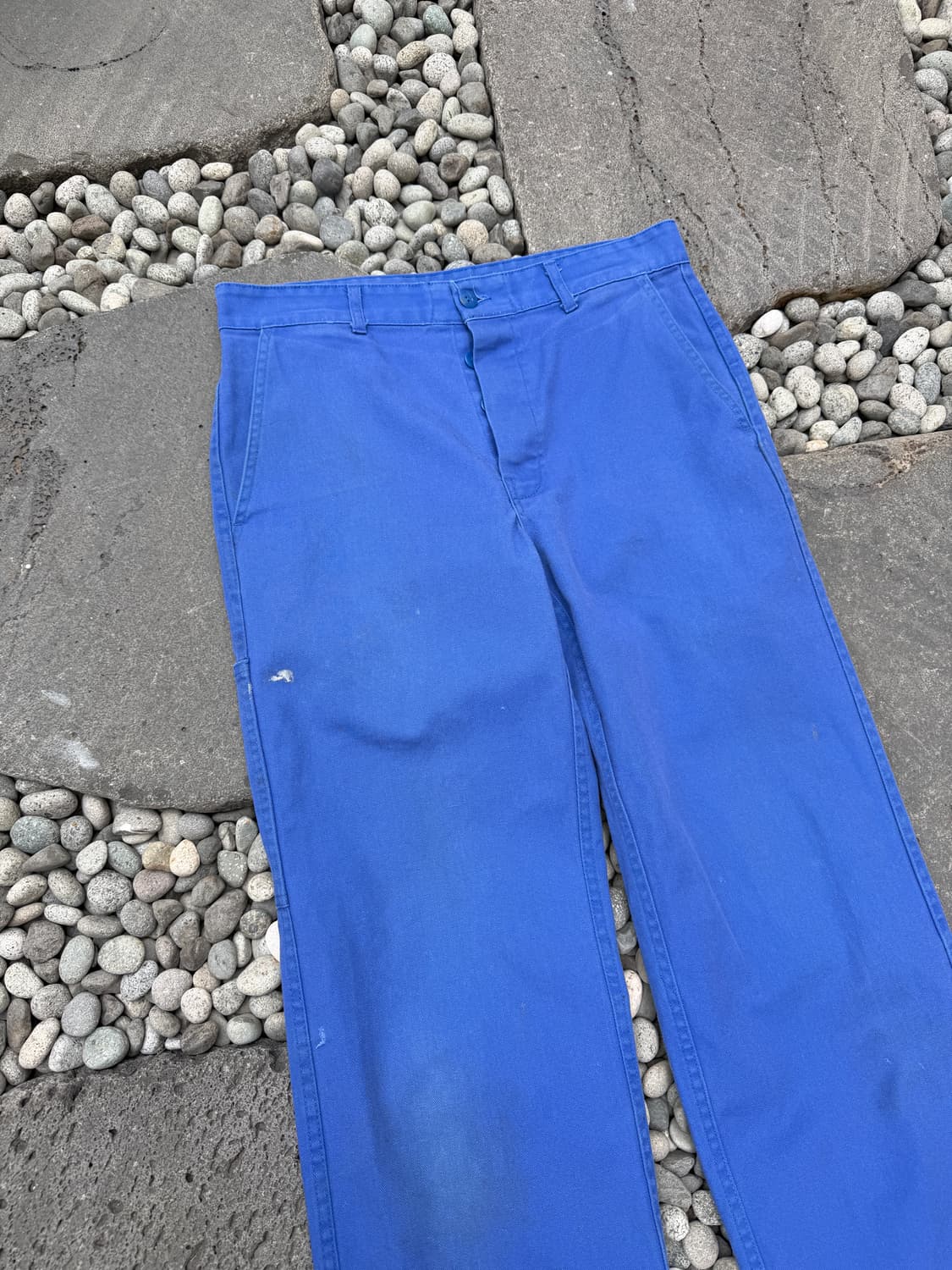 1990s DISTRESSED WASHED BLUE 빈티지 프렌치워크팬츠 상품이미지5