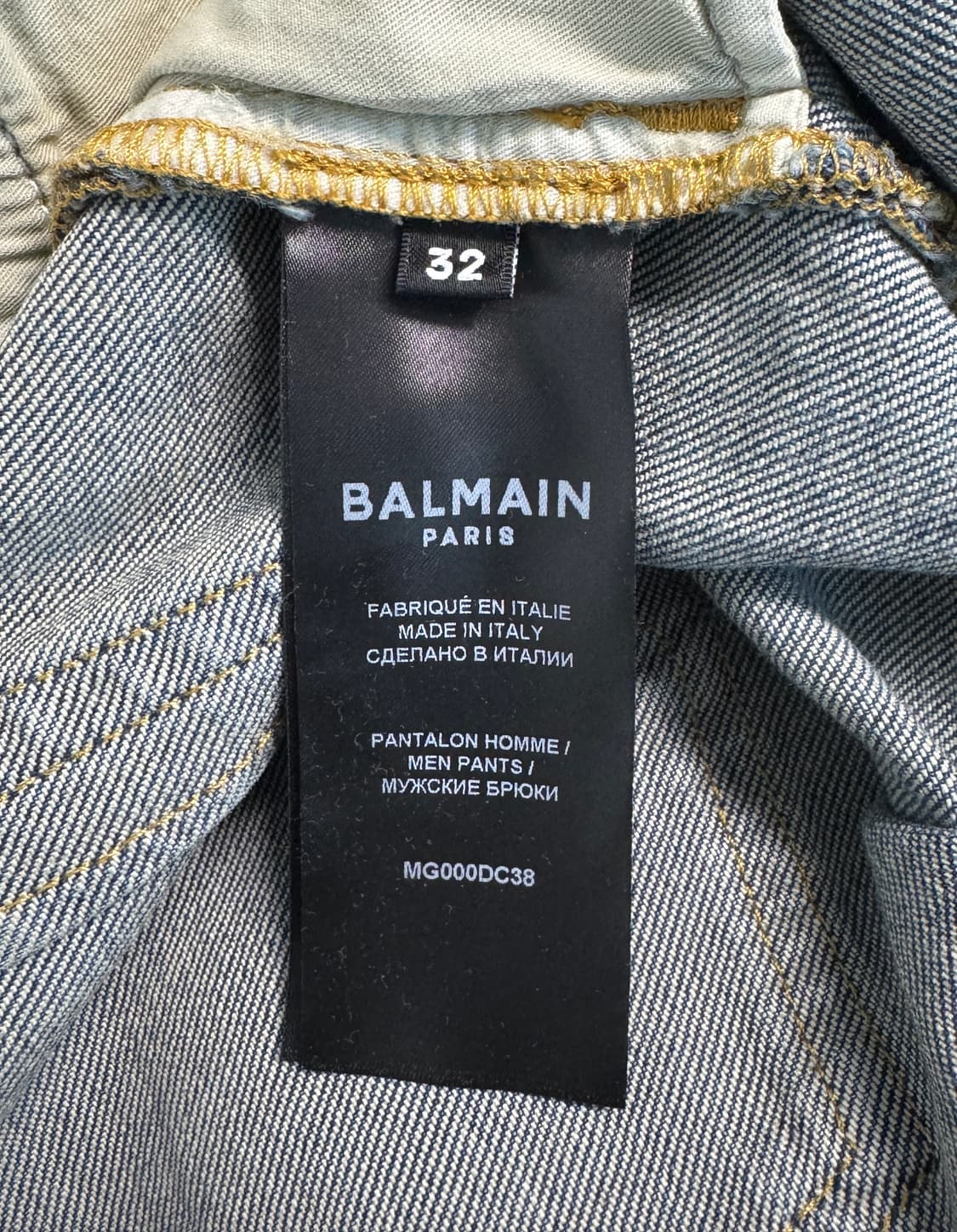 BALMAIN 발망 페이디드 슬림핏 데님 32 상품이미지9