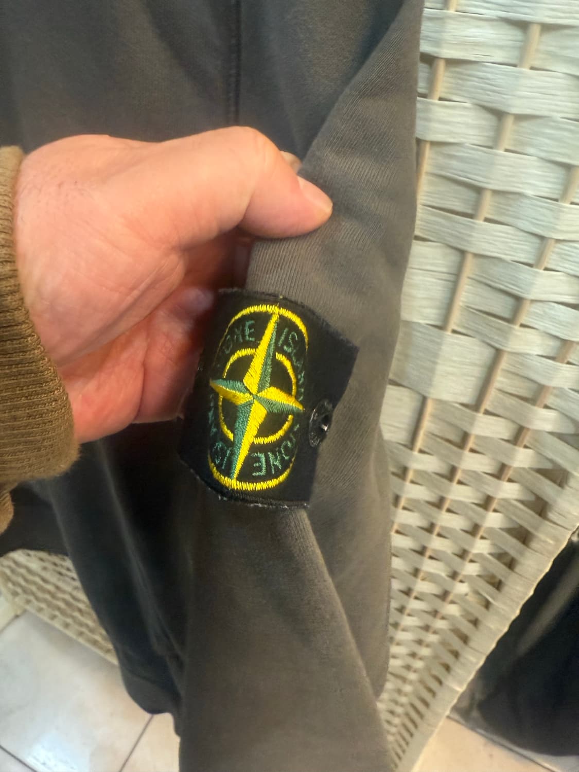 95 정품 스톤아일랜드 기모 후드티 팝니다 상품이미지3