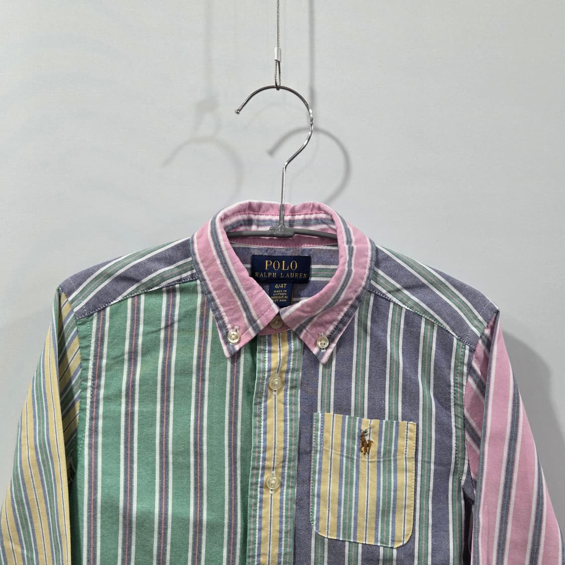 폴로랄프로렌 키즈 스트라이프 버튼다운 옥스포드 셔츠 4T 상품이미지2