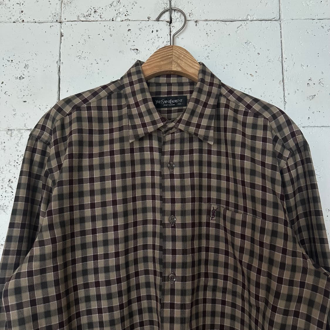 105 YSL 입생로랑 체크 셔츠 상품이미지2