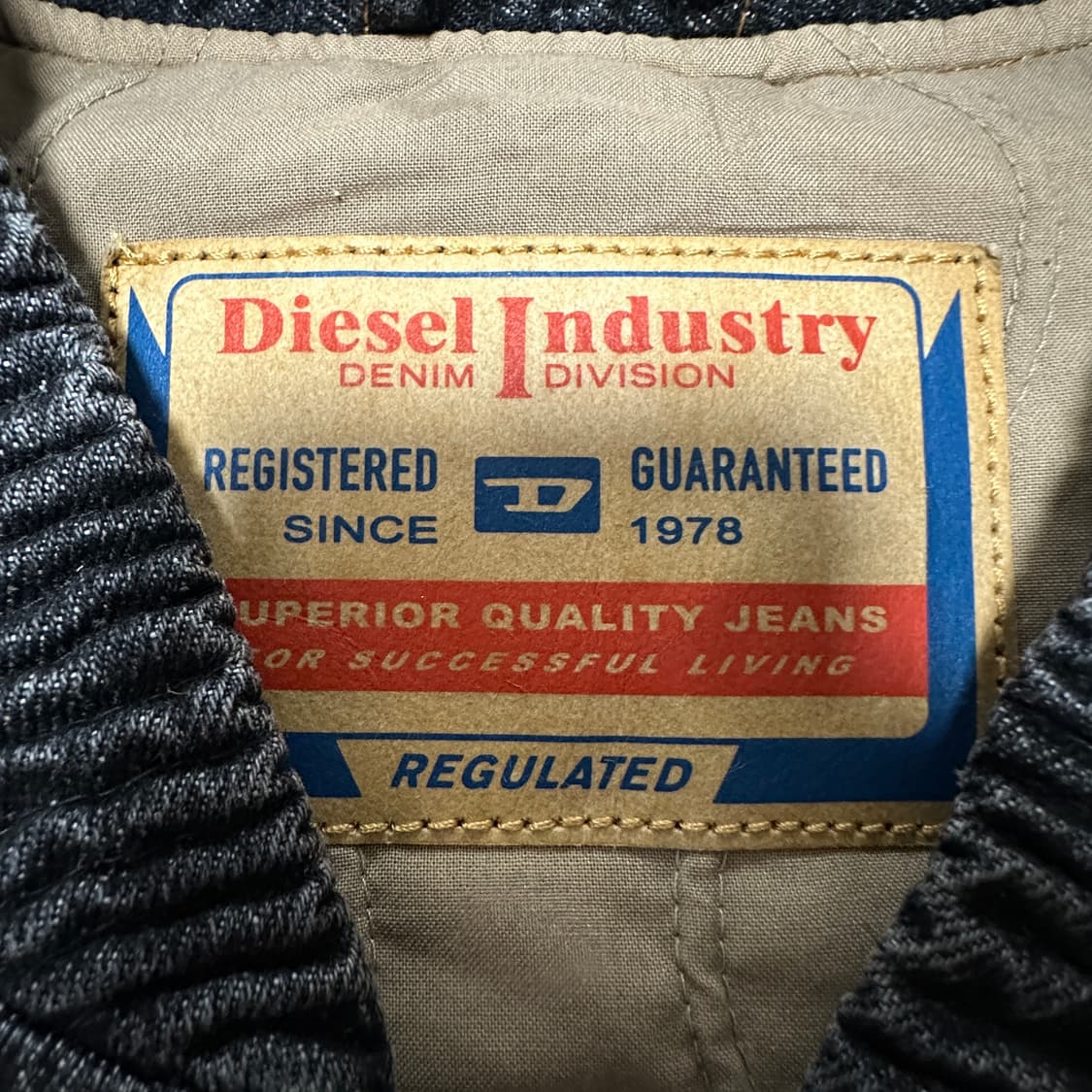 DIESEL black denim jacket 상품이미지4