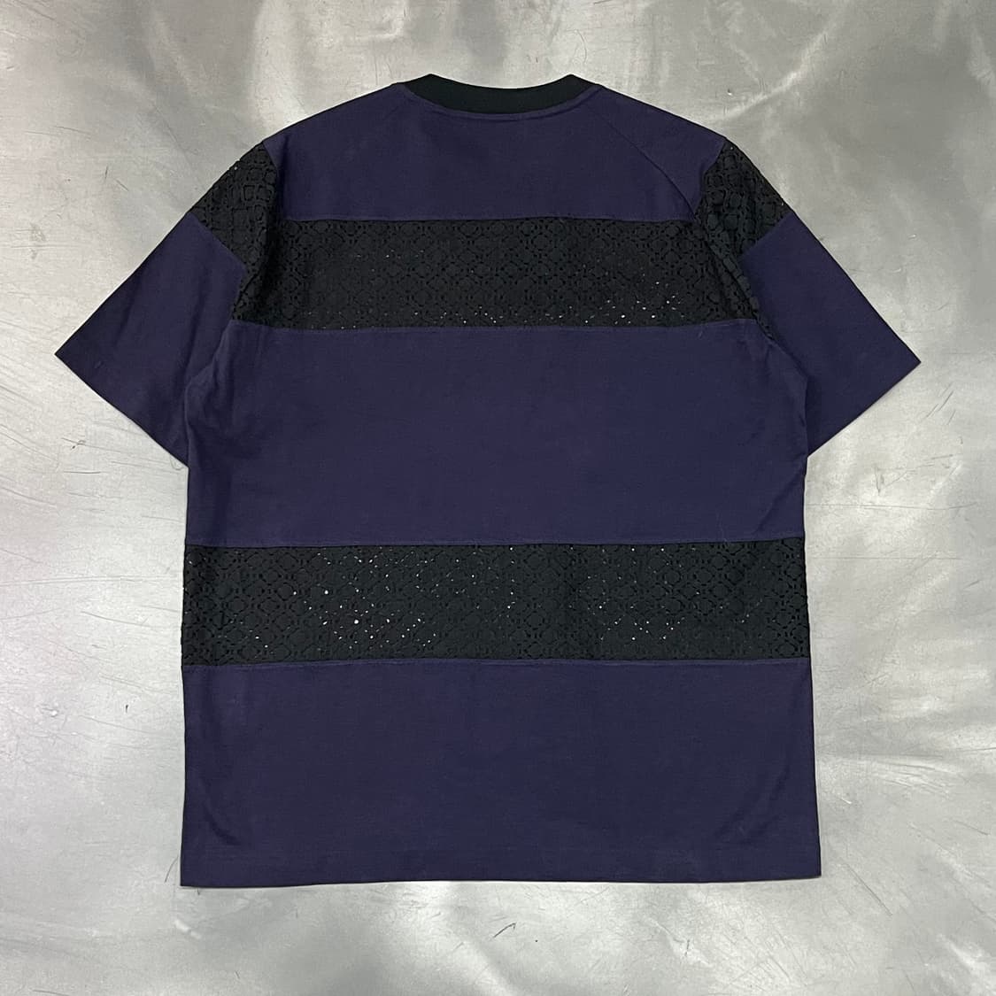  컬러 펀칭 배색 반팔티 y16431 상품이미지2