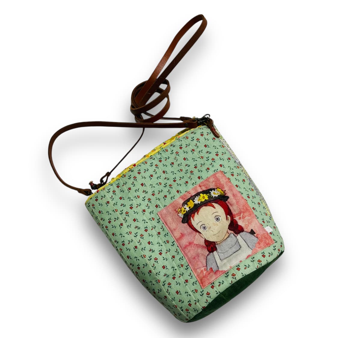 빨강머리 앤 자작나무 의 숲 코튼 원통 빈티지 크로스백 상품이미지4