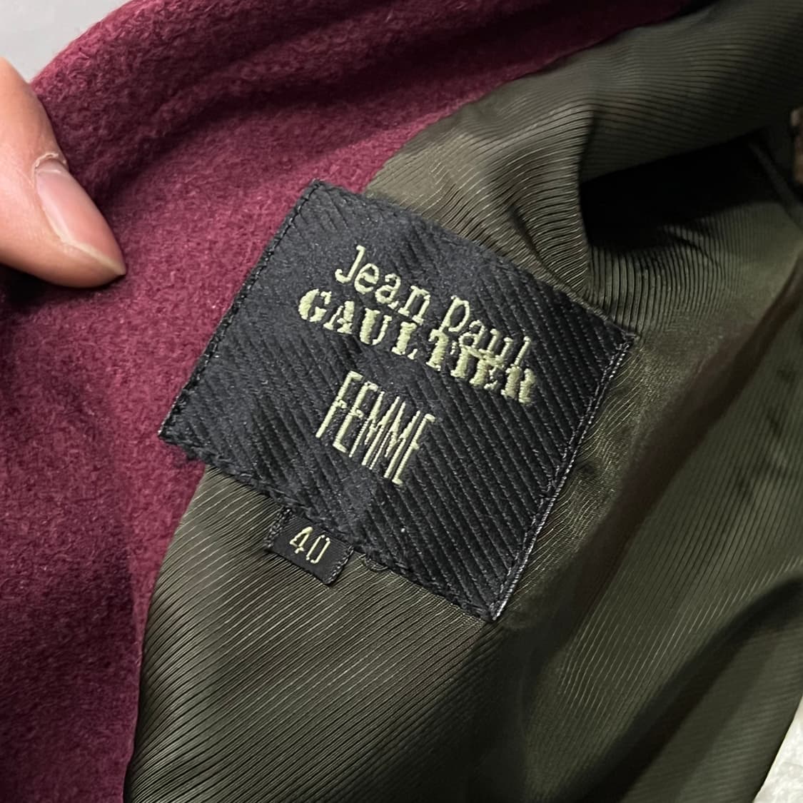  장폴고티에 울 논카라 자켓 y15193 상품이미지6