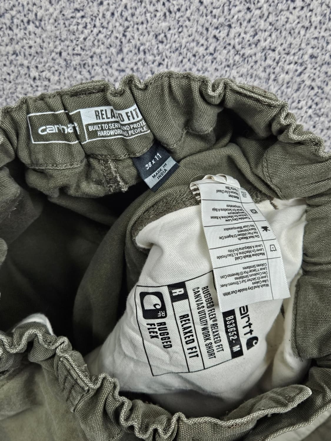 칼하트 코튼 카펜터 워크 쇼츠 반바지 커스텀 ( 38" ) / 11870 상품이미지7