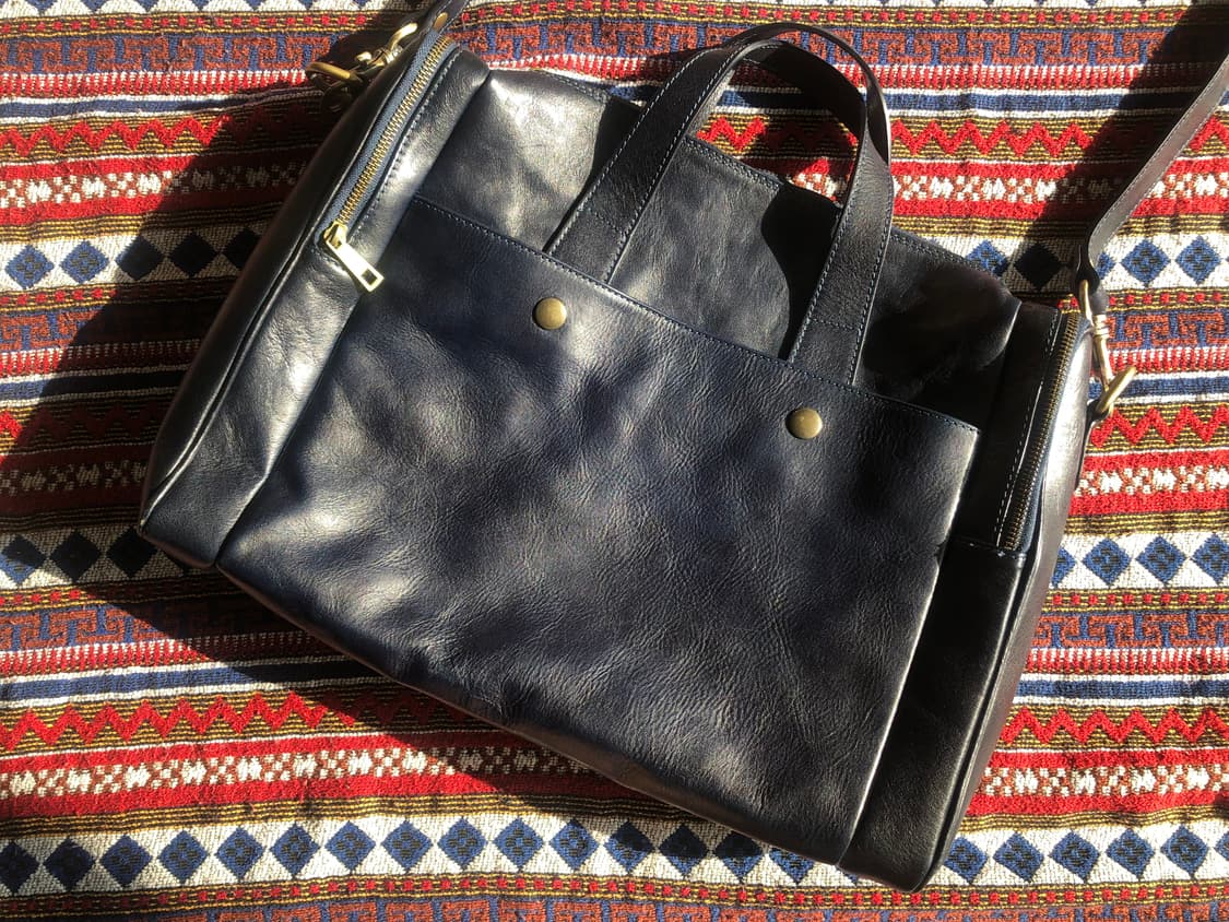 이탈리아 빈티지 네이비 브리프케이스 상품이미지1