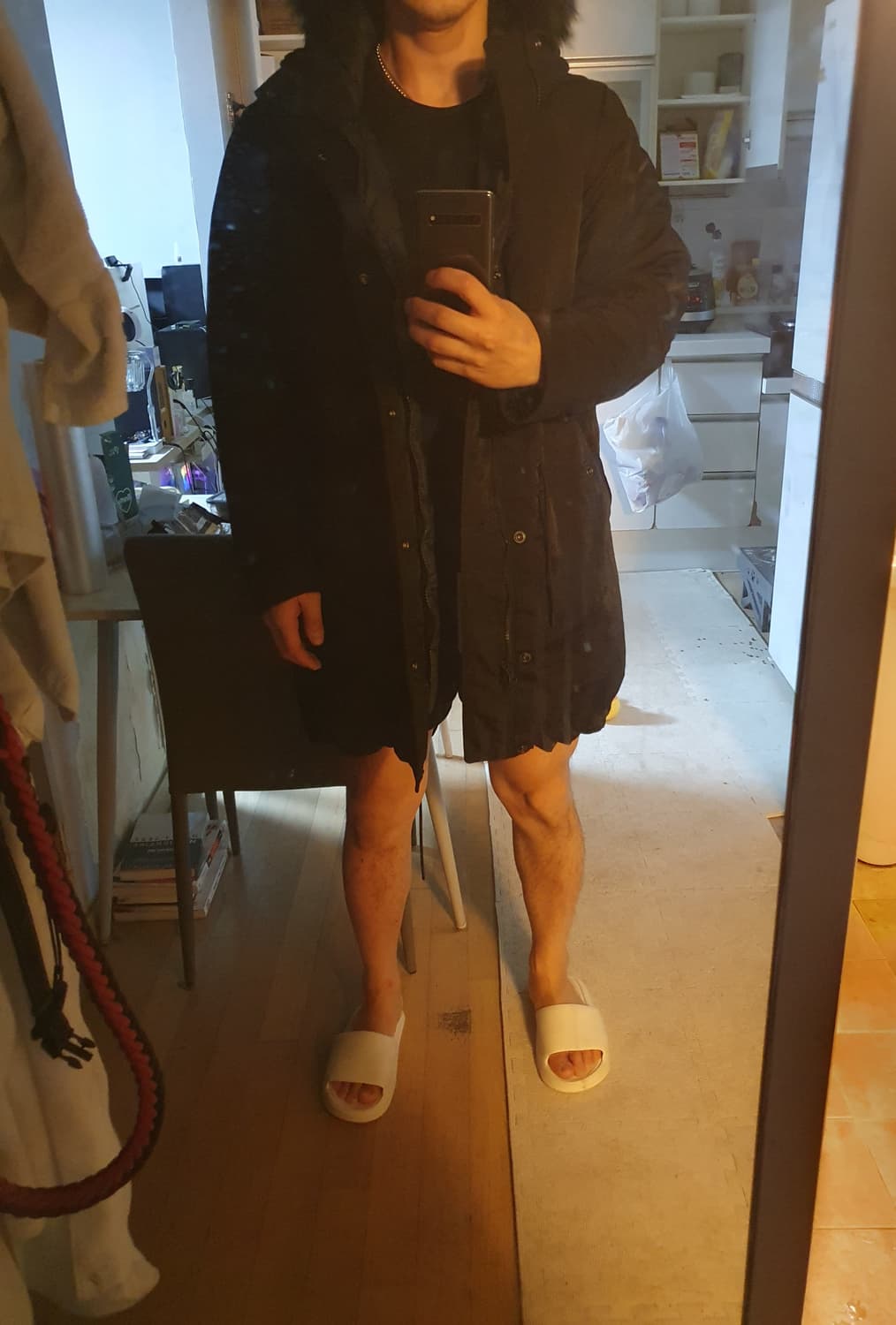 착샷* NIKE 나이키 다운 필 파카 야상 롱패딩)100 상품이미지2