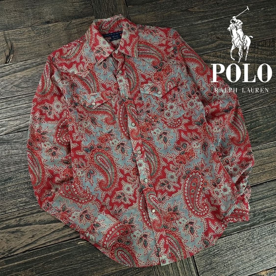 [랄프로렌] 에스닉 페이즐리 패턴 웨스턴 셔츠 M19892 상품이미지1