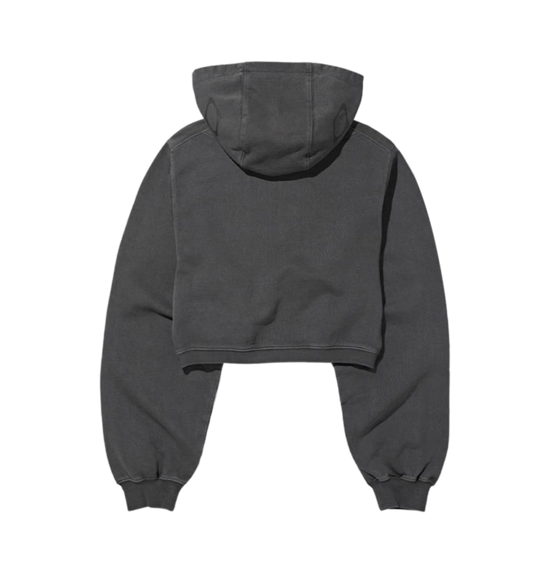 미스치프 사이드 버튼 업 크롭 후드 워시드 차콜 small 상품이미지2