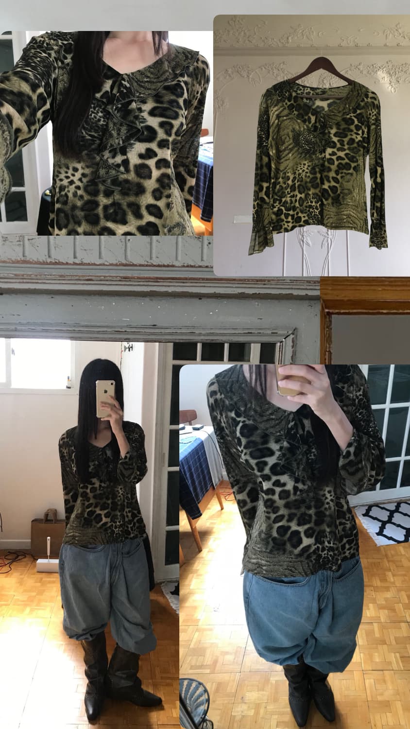 vintage pattern mash top 상품이미지8