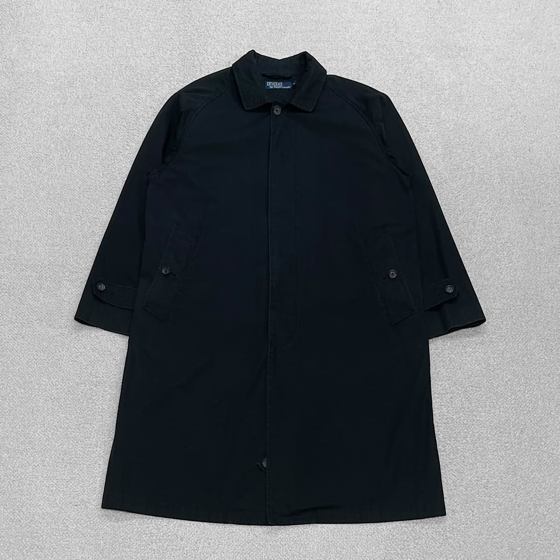 폴로 랄프로렌 코튼 발마칸 코트 자켓 블랙 상품이미지1