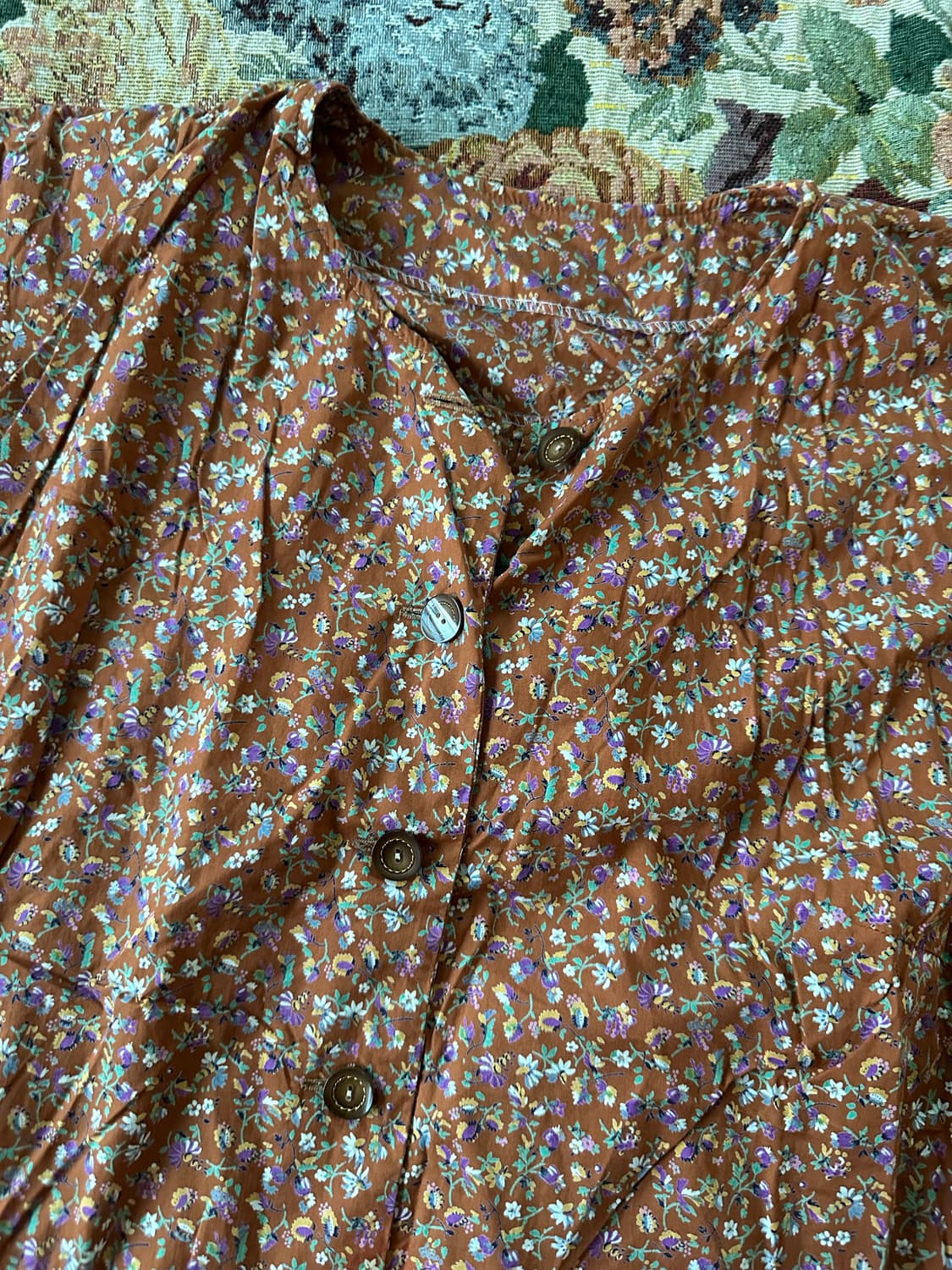 빈티지 플라워 원피스 상품이미지1