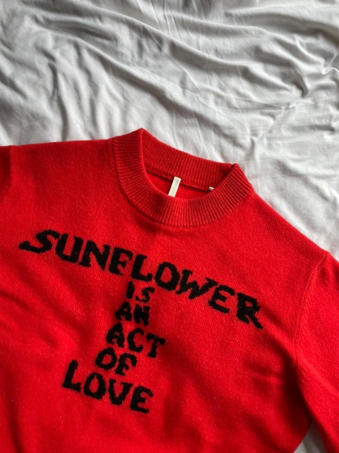 (L) sunflower moon love knit red 상품이미지1