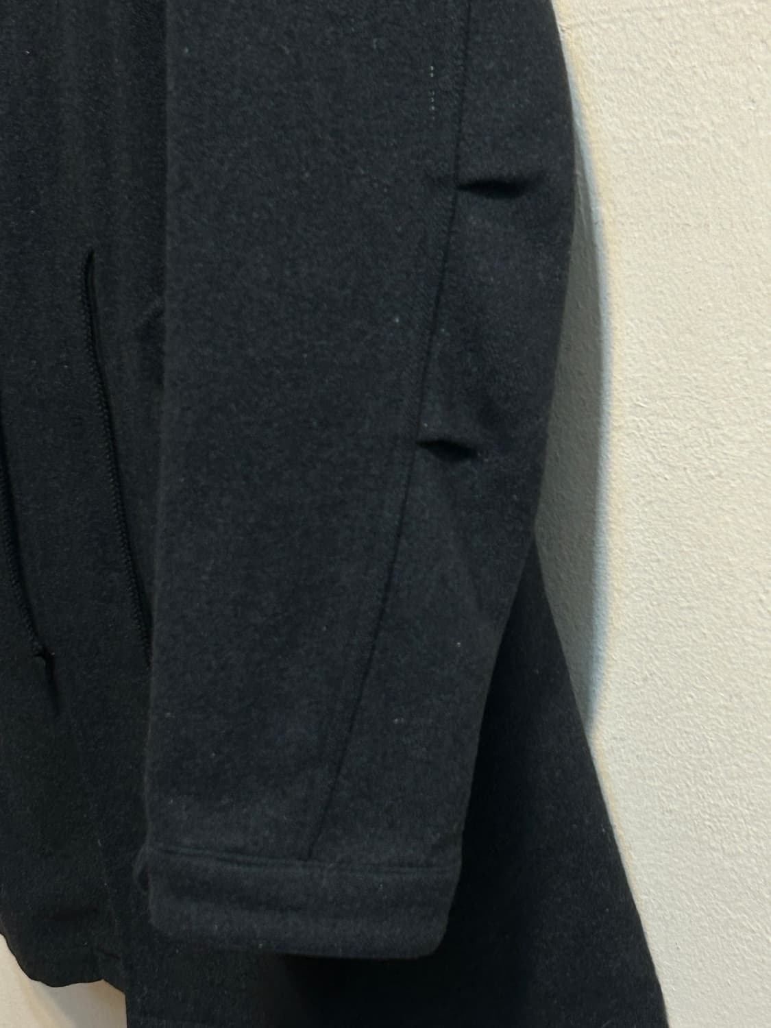 빔즈 라쿤 퍼 후드 울 블렌드 미디 코트 상품이미지4