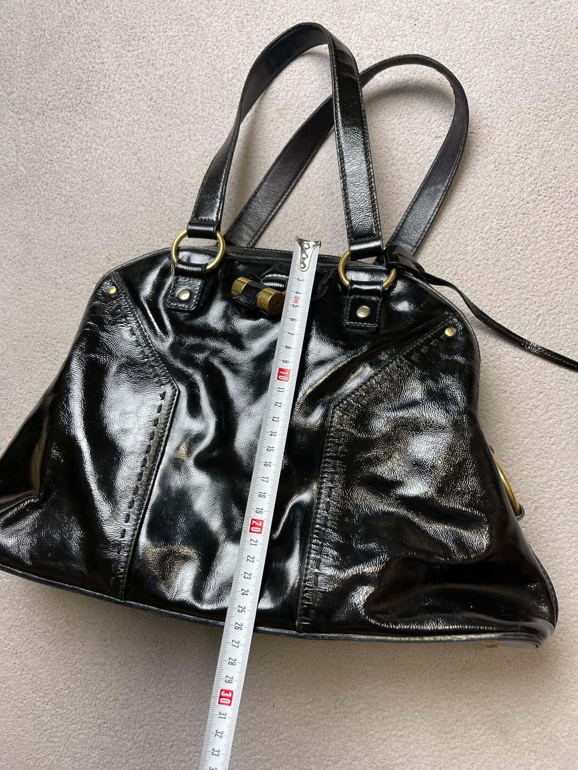 생로랑 레더백 - 숄더백  (블랙유광) 상품이미지4