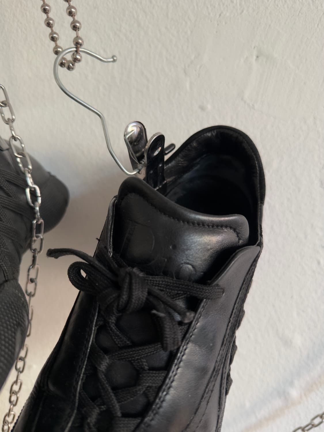 rare* 디올 존갈리아노 레더 플랫 스니커즈 상품이미지3