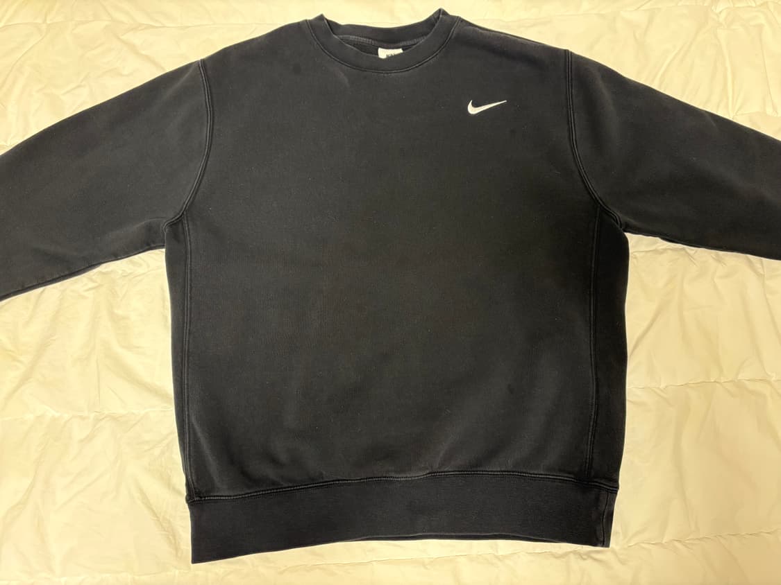 Nike Club Fleece Crew Black 나이키 스우시 맨투맨 상품이미지2