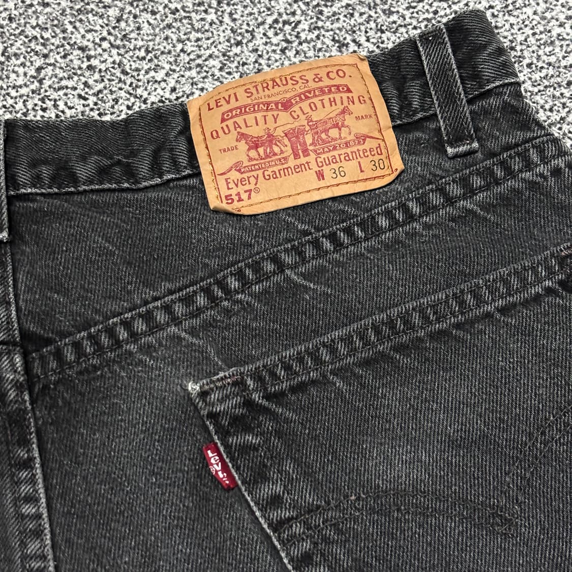 00s 빈티지 리바이스 517 블랙 허리44cm 상품이미지6