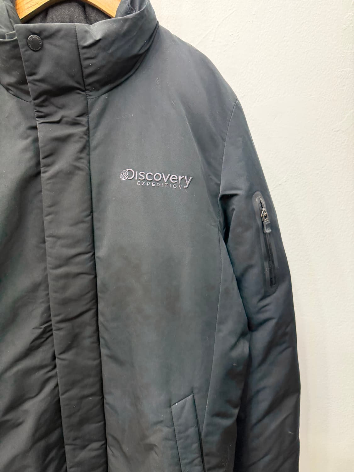 정품) 디스커버리 남성 블랙 덕다운 패딩 100 상품이미지4