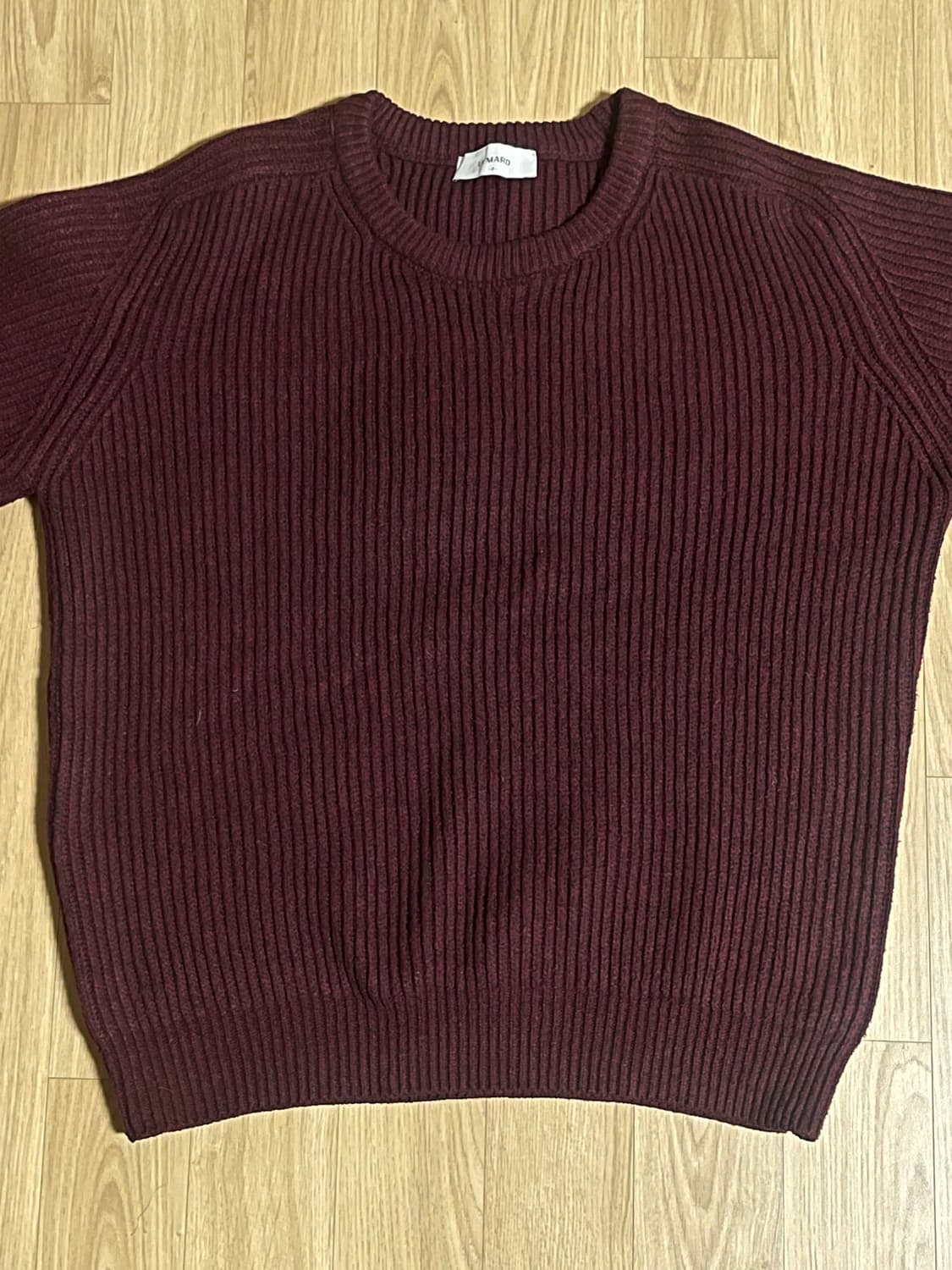 르마드 버건디 니트 상품이미지5
