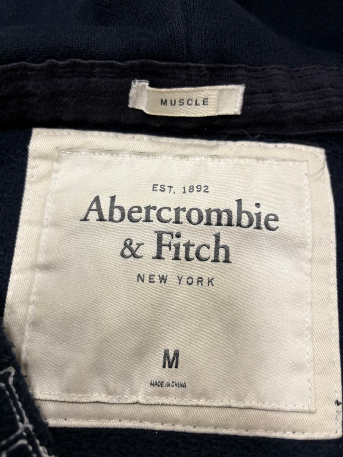 아베크롬비 후드집업 네이비 m 상품이미지2