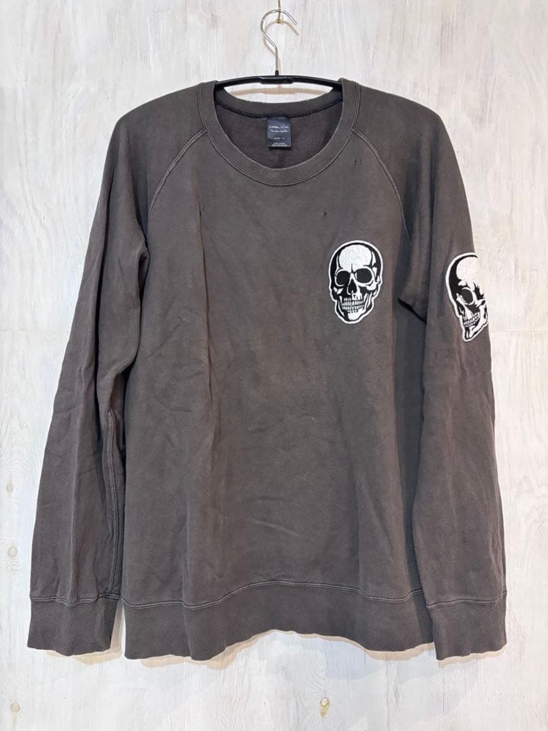  넘버나인 더블 스컬 크루넥 스웨트셔츠 상품이미지1