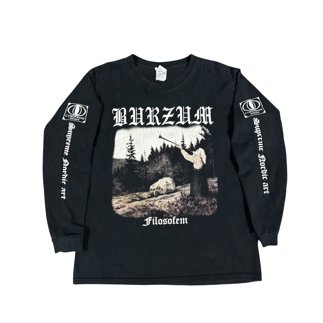 빈티지 2000s Burzum Filosofem 버즘 롱슬리브 티셔츠 상품이미지1
