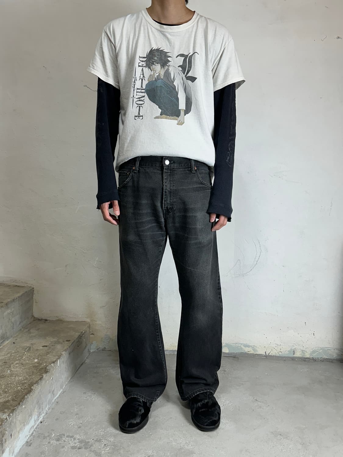 00's 빈티지 리바이스 517 블랙 부츠컷 플레어진 상품이미지2