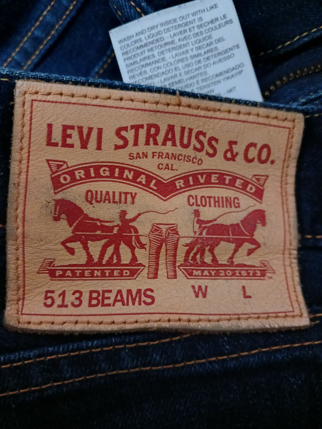 리바이스×빔즈 콜라보 513 상품이미지3