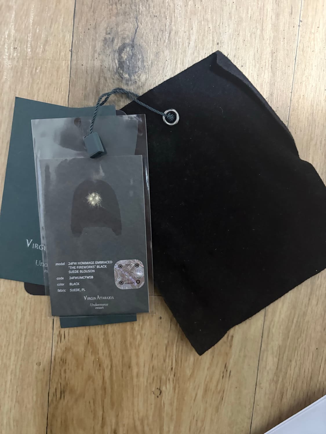 [1] 언더마이카 불꽃 자켓 (파이어웍스 자켓) 블랙 스웨이드 팝니다 상품이미지7