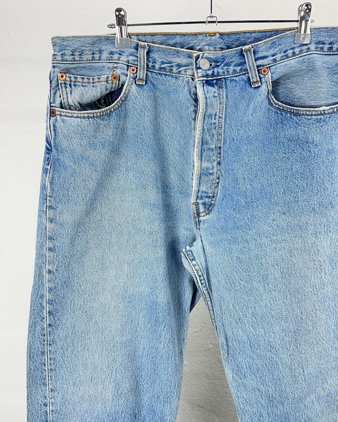 90s 리바이스 501 연청 오리지널 데님 팬츠 상품이미지2