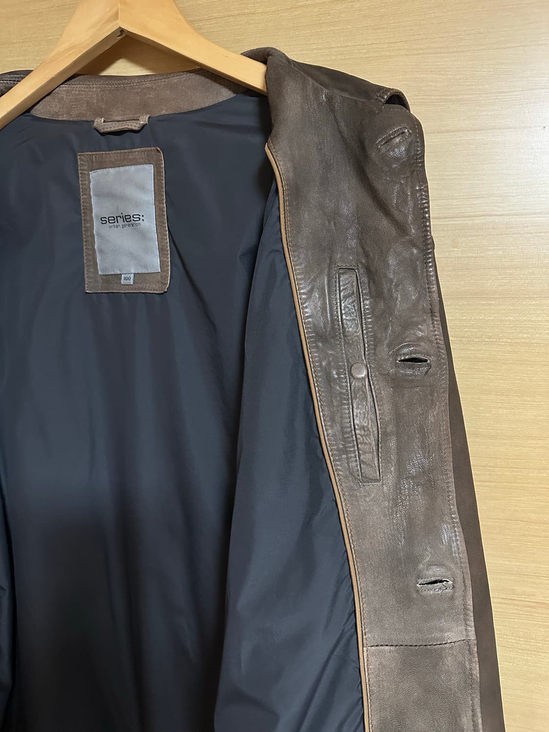 코오롱 시리즈 레더 카코트 자켓 상품이미지5