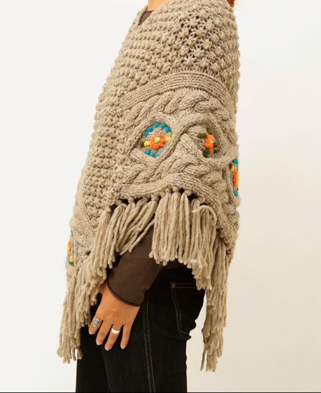 TITICACA 티티카카 니트 망토 케이프 여성FREE 상품이미지3