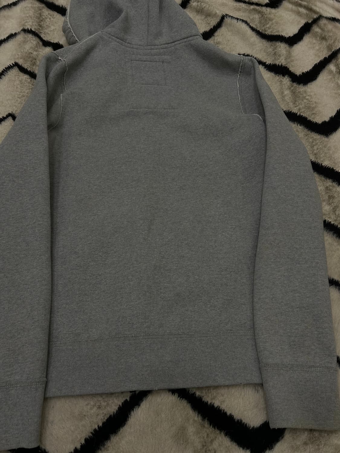 [L]아베크롬비 아치로고 후드집업/그레이/기모 상품이미지4