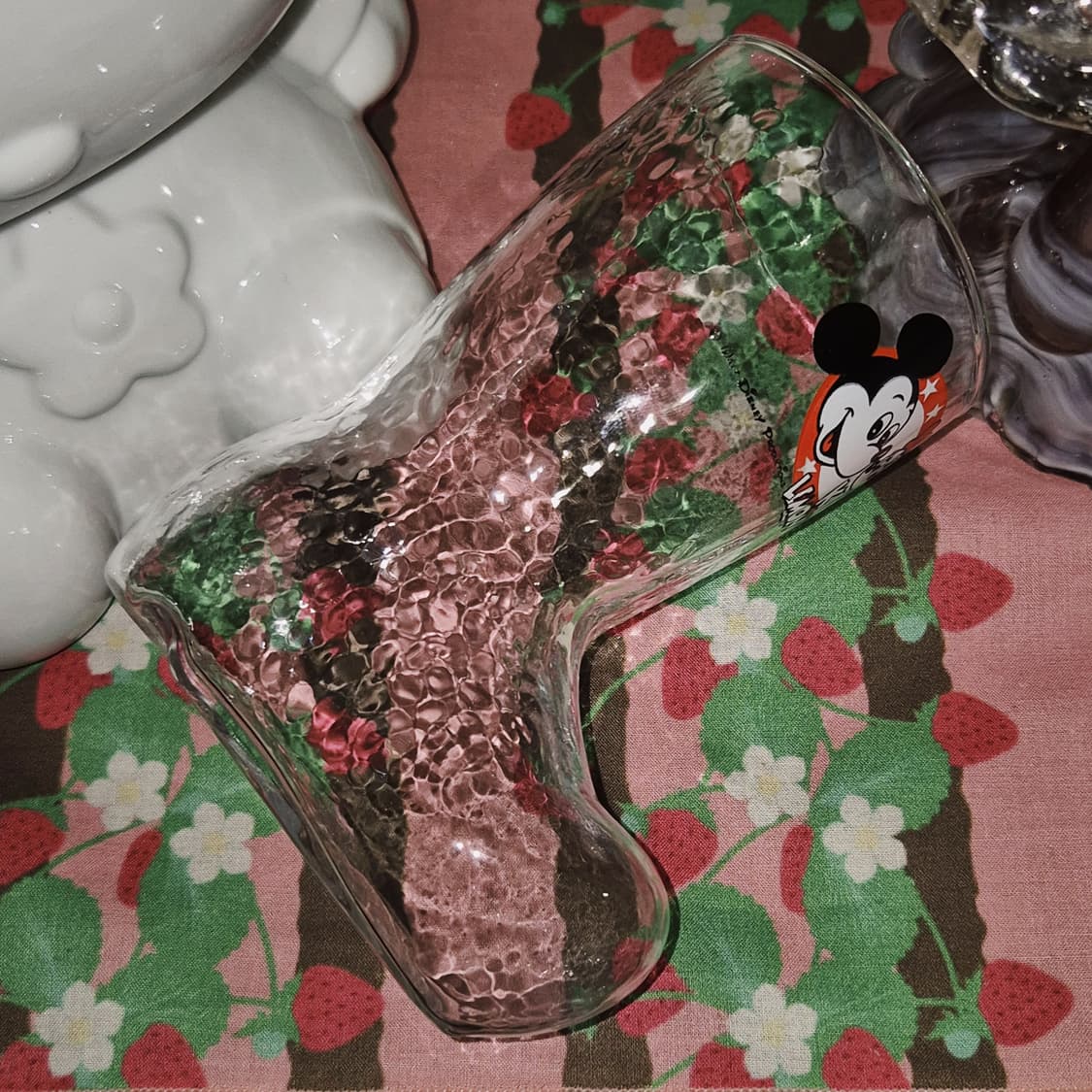 70s 기린 레몬 디즈니 미키마우스 부츠 잔 1p 상품이미지9