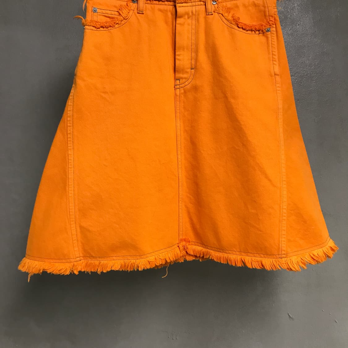 아크네 스튜디오 오렌지 데님 스커트 34(W) 상품이미지3