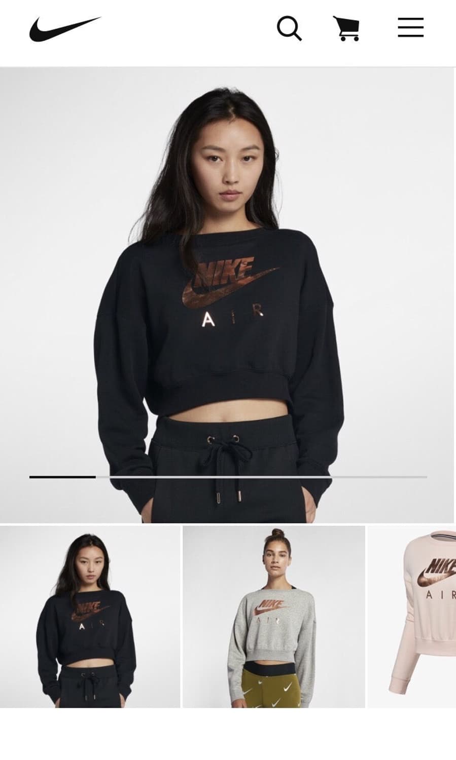 나이키 스포츠웨어 에어 크루 탑 상품이미지8