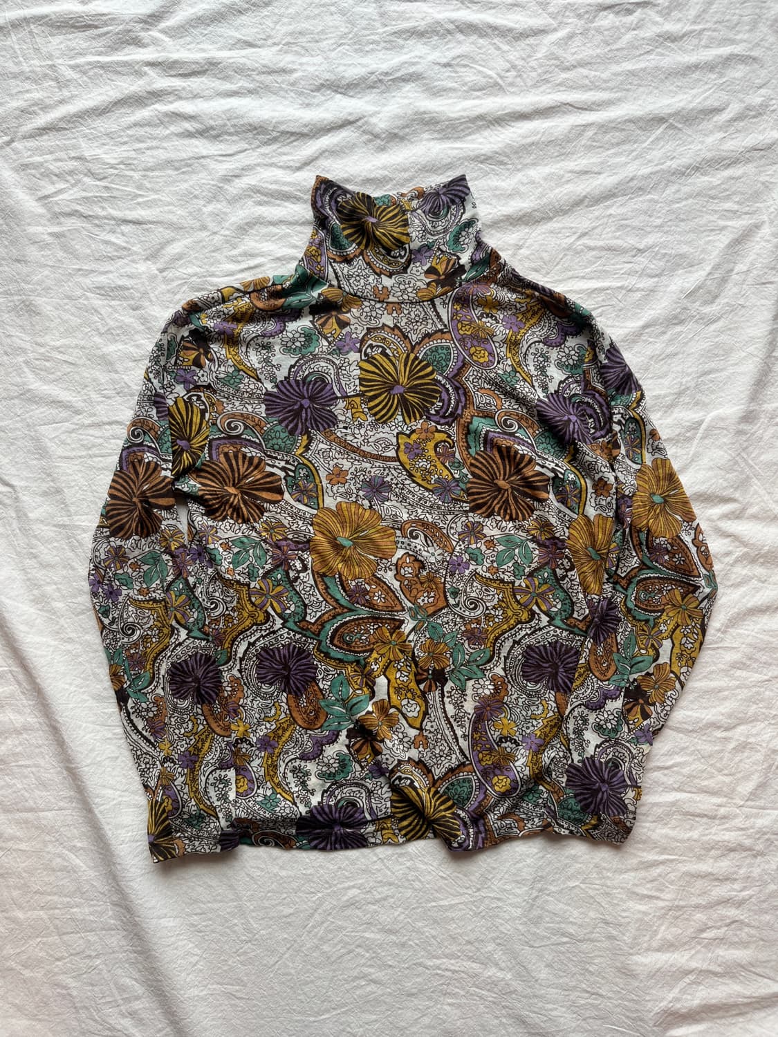 빈티지 플로럴 패턴 탑 상품이미지1