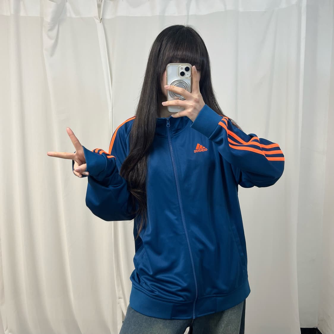Adidas Navy Orange Taekwondo Jersey 상품이미지2