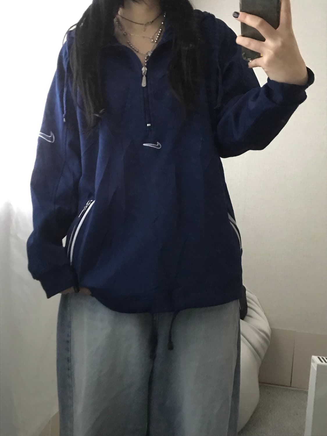 나이키 00s 오버핏 반집업 상품이미지7